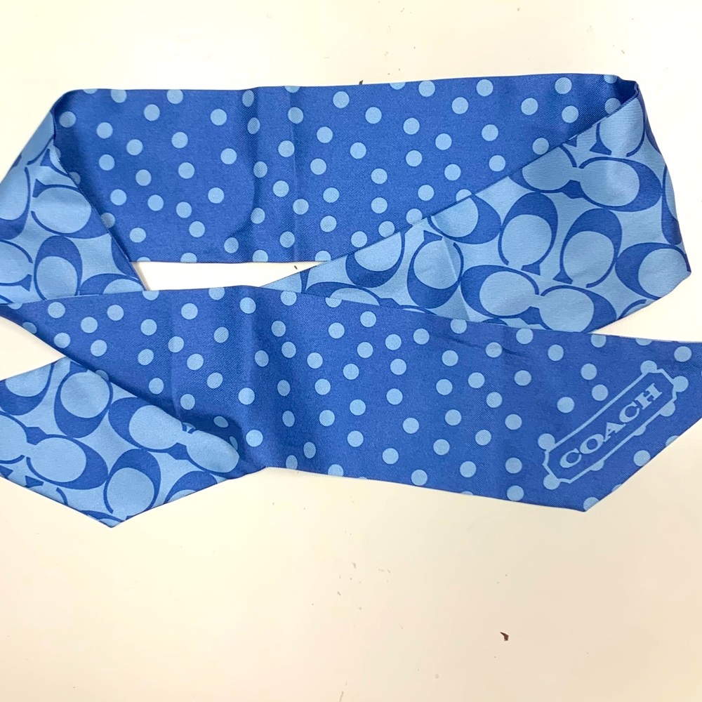 COPY - Coach silk twilly scarf purple